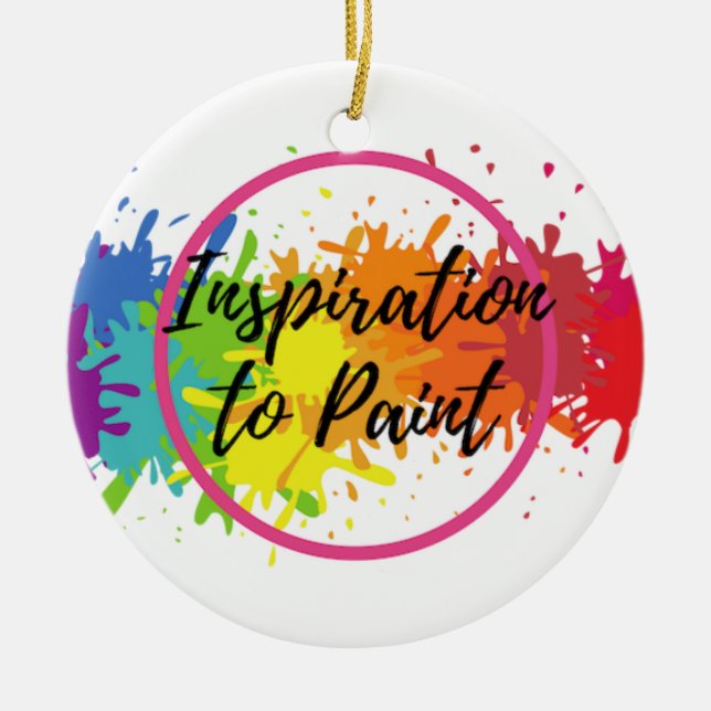 Ornement d'éclaboussure de couleur de logo d'ITP (Devant)