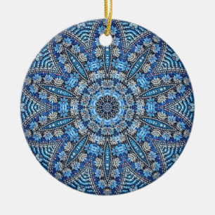 Ornement décoratif bleu