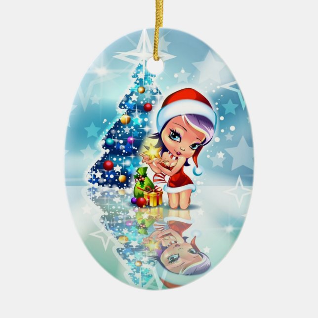 Ornement d'Elf de Noël de Valuegem (Devant)