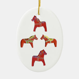 Ornement des Chevaux de Dala Rouge