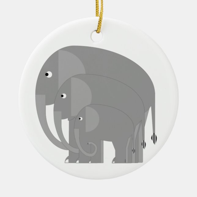 Ornement des éléphants (Devant)