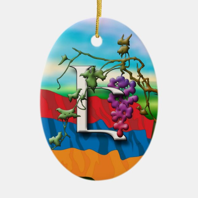 Ornement des initiales "E" d'alphabet arménien (Devant)