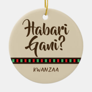 Ornement des points   de Habari Gani - de Kwanzaa