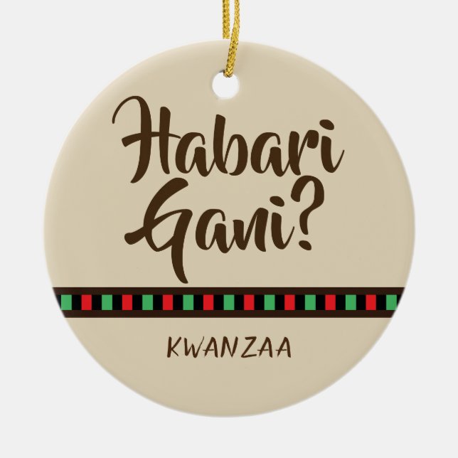 Ornement des points | de Habari Gani - de Kwanzaa (Devant)
