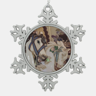 Ornement d'étain de conception de chevaux de