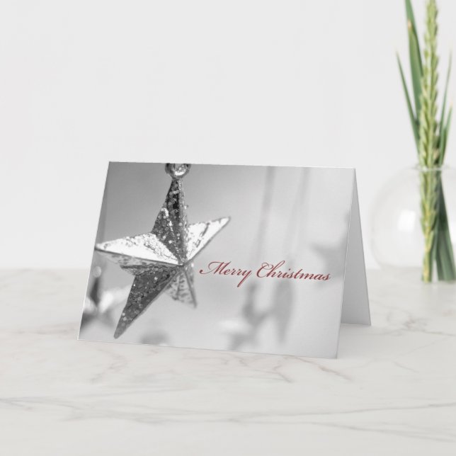 Ornement d'étoile de carte de Noël (Devant)