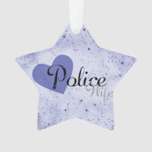 Ornement d'étoile d'épouse de police
