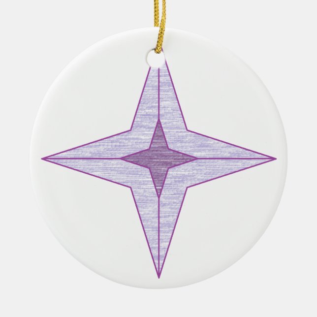 Ornement d'étoile violette (Devant)