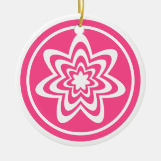 Ornement d'explosion florale, rose