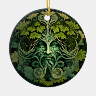 Ornement d'Halloween de l'homme vert