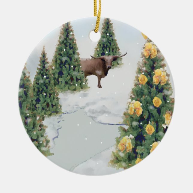 Ornement d'hiver du Texas (Devant)