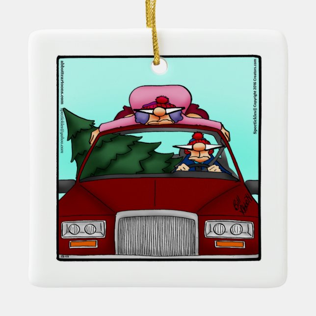 Ornement d'Humour de Noël Hilaire (Devant)