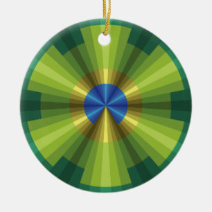 Ornement d'illusion de paon