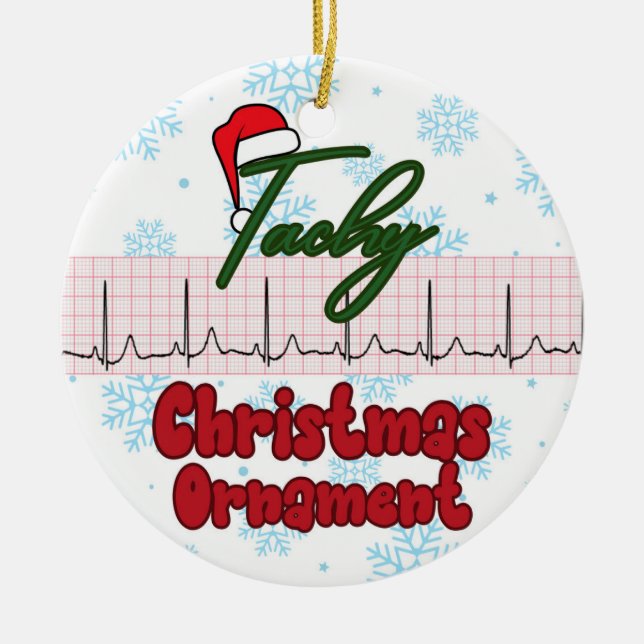 Ornement d'infirmière amusant. Docteur Ornament. (Devant)