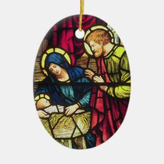 Ornement double face de Noël de nativité