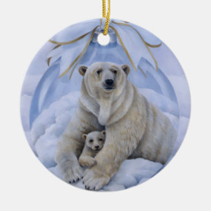 Ornement d'ours blanc