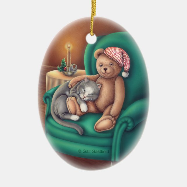 Ornement d'ours et de chat de nounours (Devant)
