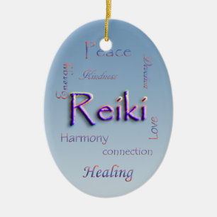 Ornement d'ovale de Reiki