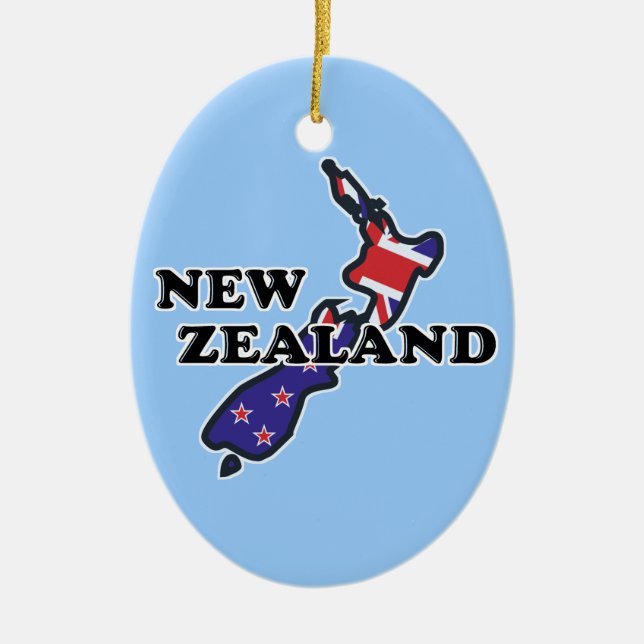 Ornement Drapeau de la Nouvelle-Zélande Kiwi (Devant)