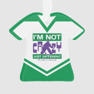 Ornement drôle de gardien de but d'hockey du