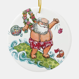 Ornement drôle de Noël de Père Noël