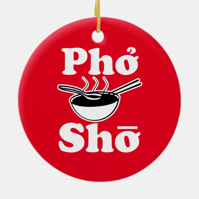 Ornement drôle de Noël de Pho Sho (Dos)