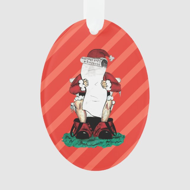 Ornement drôle de Père Noël (devant)