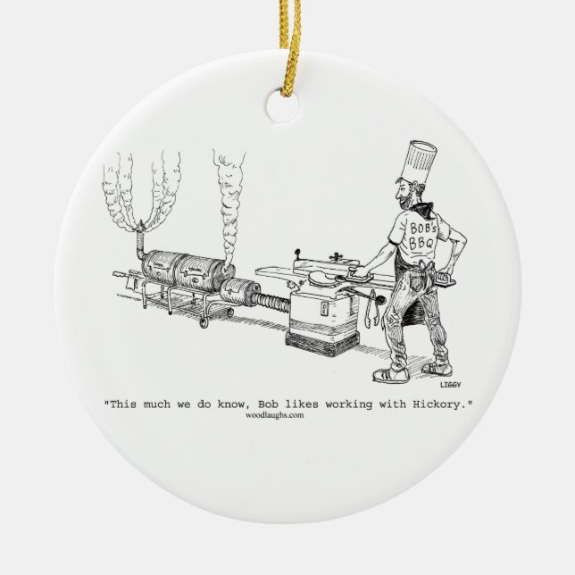 Ornement du BBQ de Bob (rond, ovale, carré) (Devant)