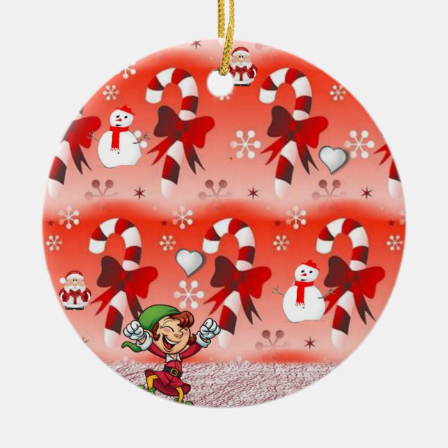 Ornement du Cercle de Noël, Elfe (Devant)