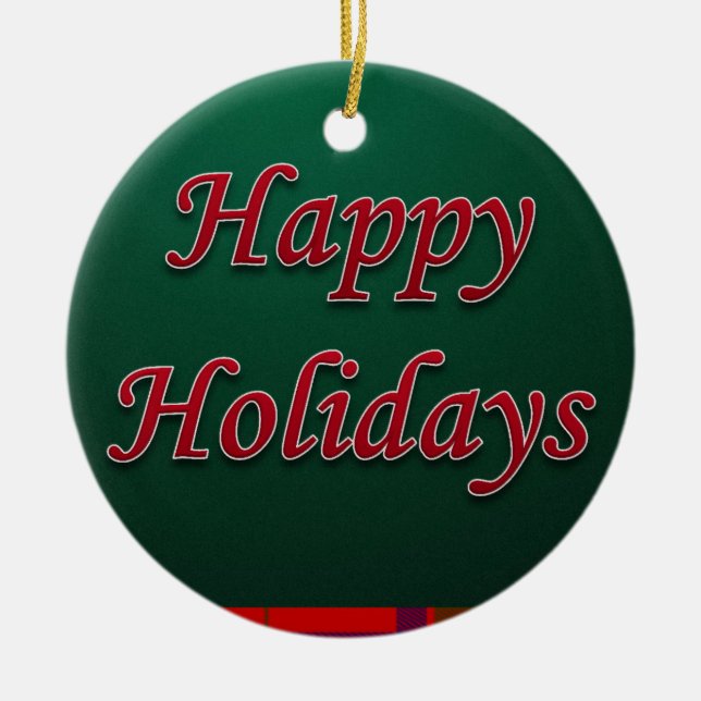 Ornement du Cercle de Noël, Joyeuses fêtes (Devant)