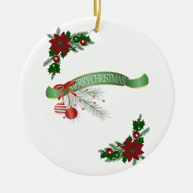 Ornement du Cercle de Noël, Joyeux Noël (Devant)