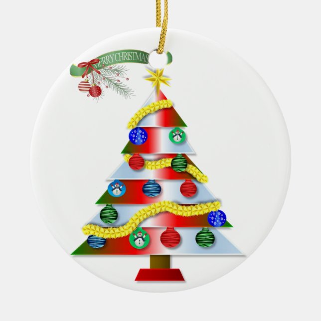 Ornement du Cercle de Noël, Joyeux Noël (Devant)