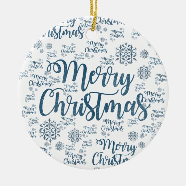 Ornement du Cercle de Noël, Joyeux Noël (Devant)