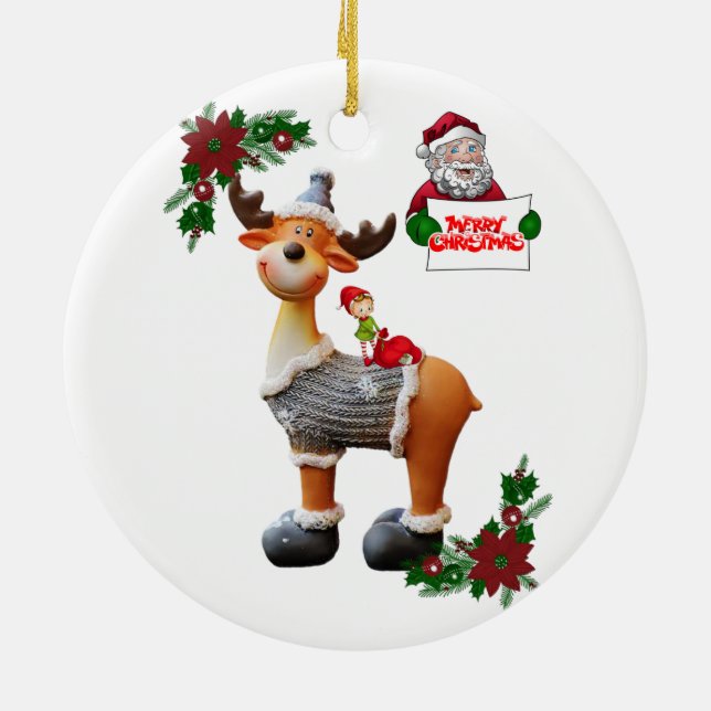 Ornement du cercle de Noël, orignal (Dos)