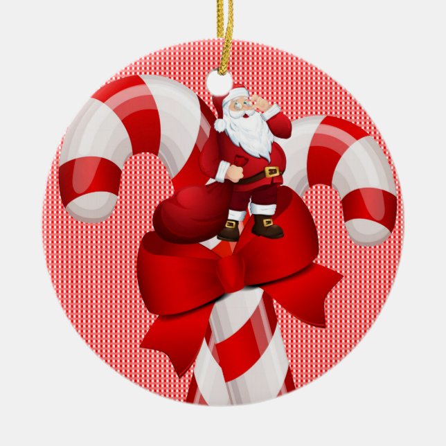 Ornement du Cercle de Noël, Père Noël (Devant)