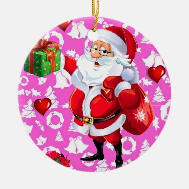 Ornement du Cercle de Noël, Père Noël (Devant)