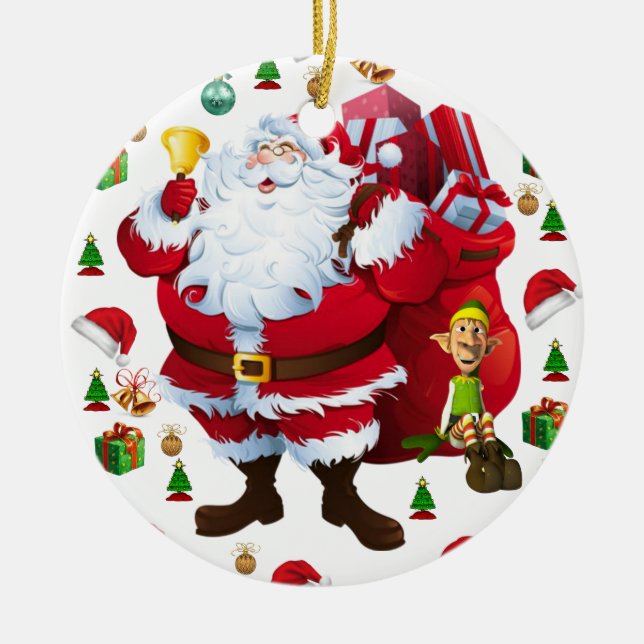Ornement du Cercle de Noël, Père Noël (Devant)