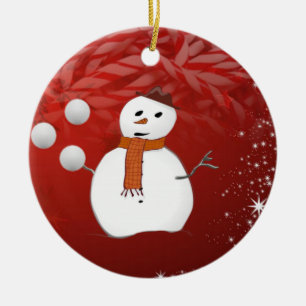 Ornement du Cercle de Noël, Snowman