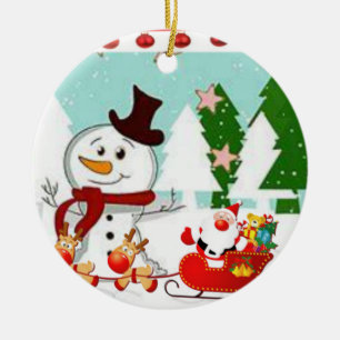 Ornement du Cercle de Noël, Snowman