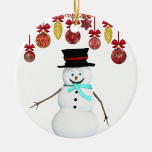 Ornement du Cercle de Noël, Snowman