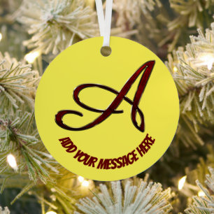 Ornement du cercle métallique personnalisé