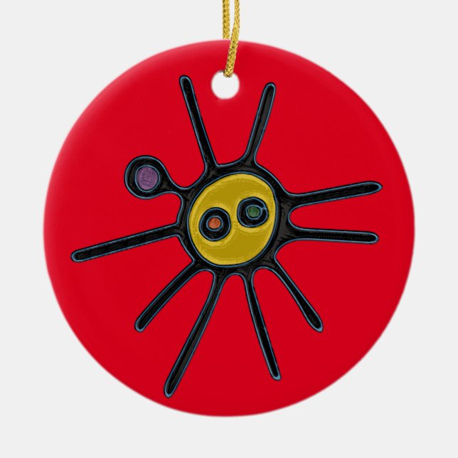 Ornement du cercle Sol Taino (Devant)