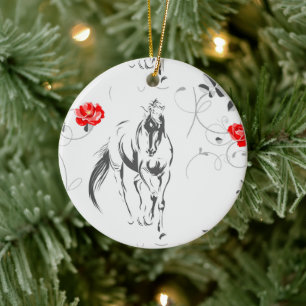 Ornement du cheval baroque