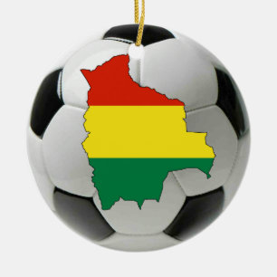 Ornement du football du football de la Bolivie
