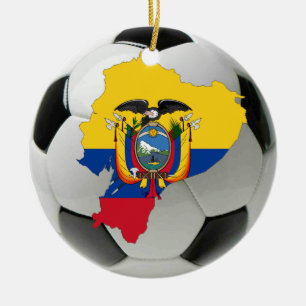 Ornement du football du football de l'Equateur