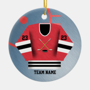 Ornement du Jersey de joueur de hockey