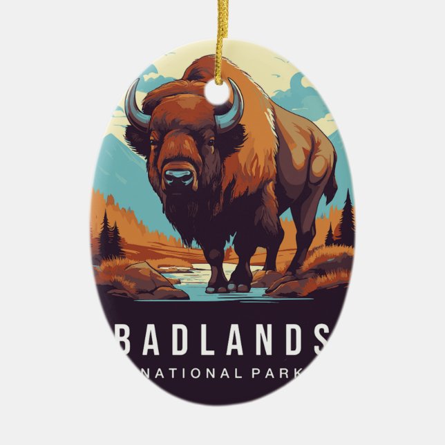 ORNEMENT DU PARC NATIONAL DE BADLANDS (Devant)