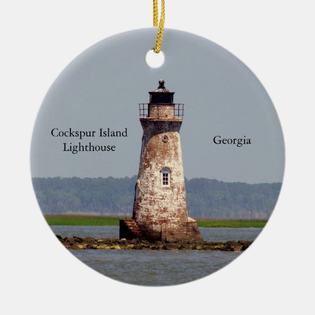 Ornement du phare de Cockspur Island (Devant)