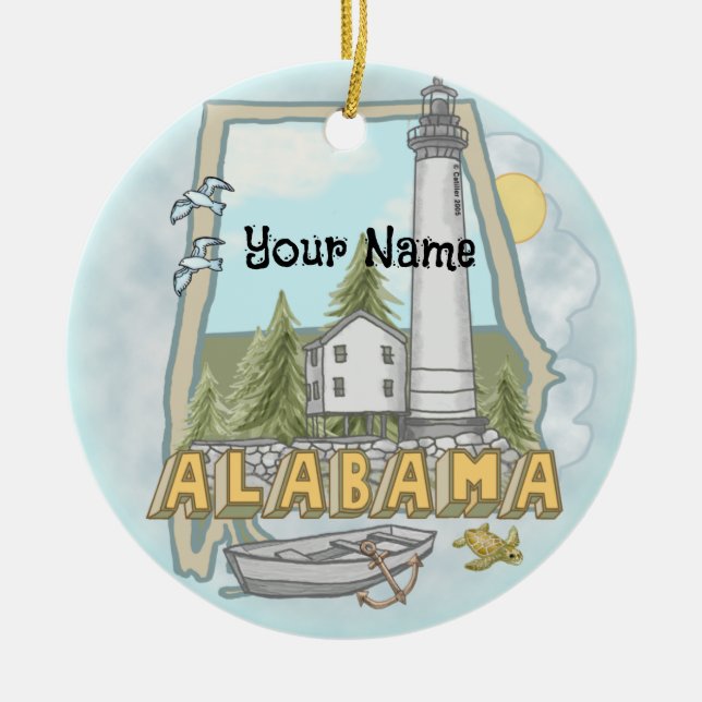 Ornement du phare de l'Alabama (Devant)