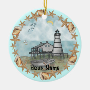 Ornement du phare des coquilles de Louisiane